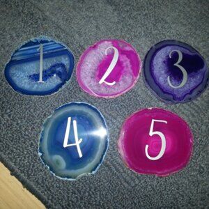 Numbered Agate Stones